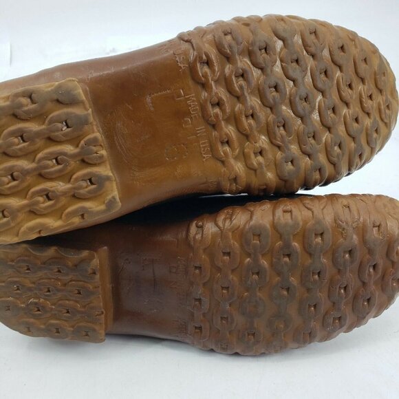 Vintage LL Bean Maine Hunting Shoe Womens 6 Leather Duck Boots 5 Hole USA - Picture 7 of 10